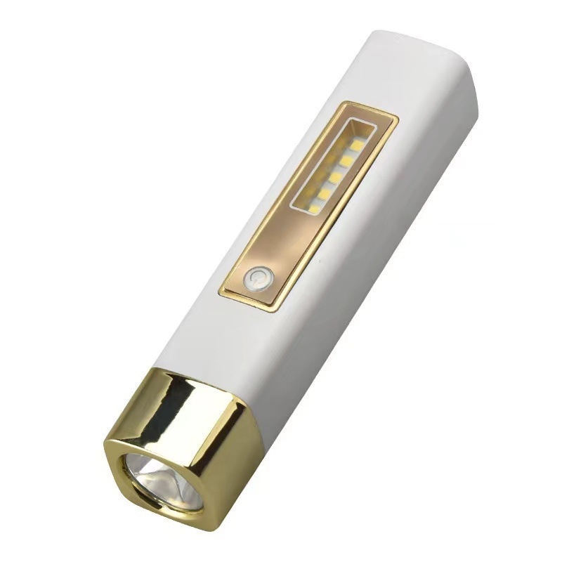 LED baterijska svjetiljka s ručnim pogonom i ugrađenim power bankom, vodootporna, bočna rasvjeta, 3.7V, 800 mAh, domet 200–500 m