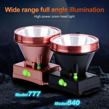 LED čelna svjetiljka: 20W, domet 200–500 m, 360° rotacija, ponovno punjiva, vodootporna