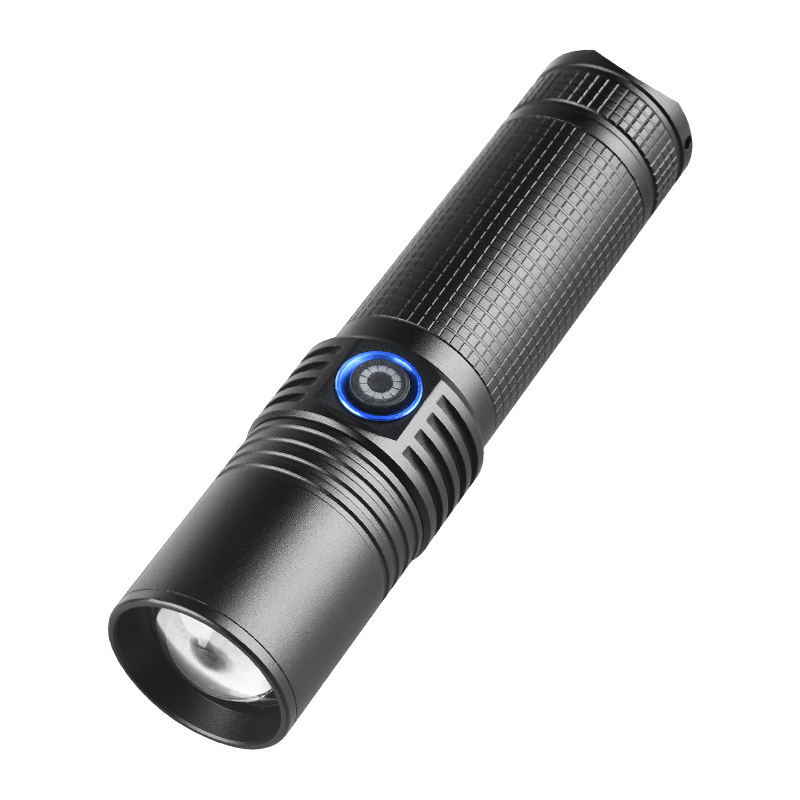 LED svjetiljka 10W, baterija 3000 mAh, domet 200–500 m, kućište od aluminijske legure, 360° rotacija