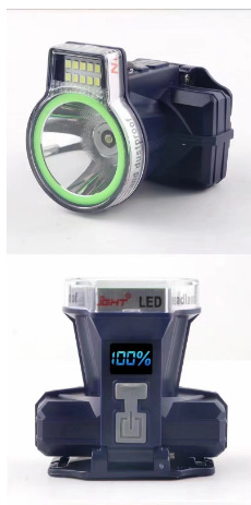 LED čelna lampa, baterijsko napajanje, 50W, 5200mAh, domet 200-500 m, uključeno punjač