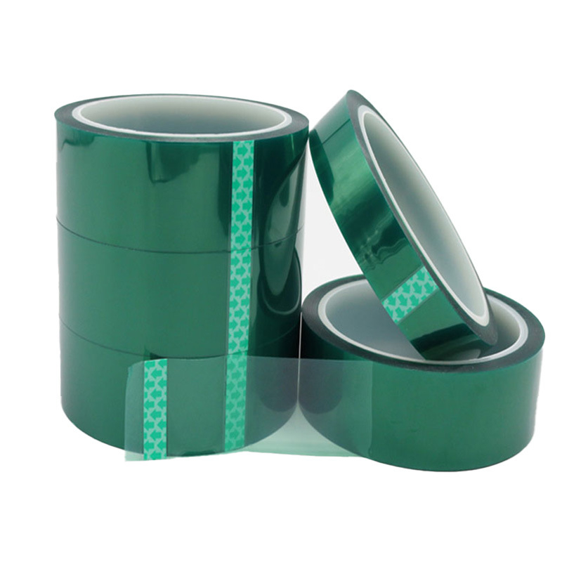 PET лента за маскиране с висока температура за CNC индустрия, двустранна, силиконово лепило, дълготрайна устойчивост 180°C, краткотрайна 260°C