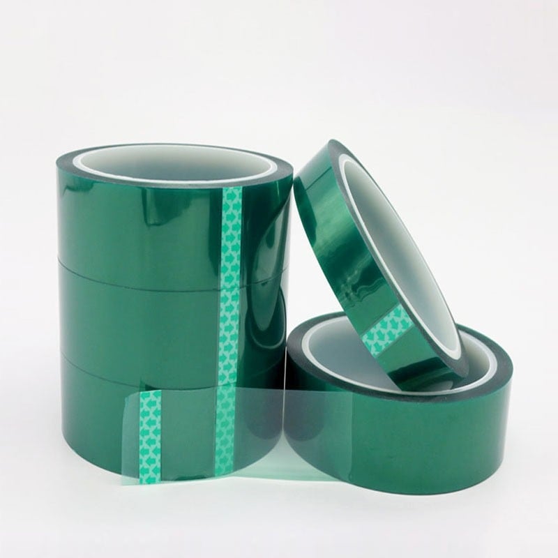 PET лента за маскиране с висока температура за CNC индустрия, двустранна, силиконово лепило, дълготрайна устойчивост 180°C, краткотрайна 260°C