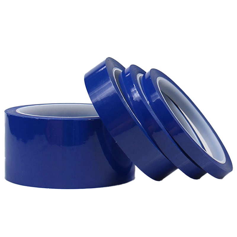 PET лента за маскиране с висока температура за CNC индустрия, двустранна, силиконово лепило, дълготрайна устойчивост 180°C, краткотрайна 260°C