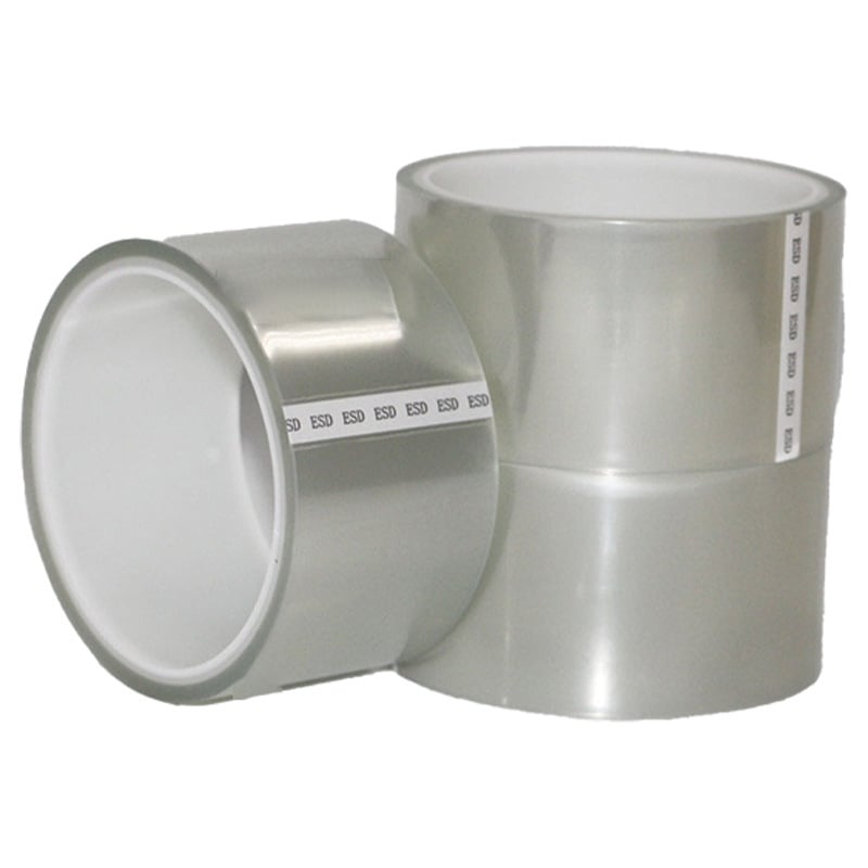 PET лента за маскиране с висока температура за CNC индустрия, двустранна, силиконово лепило, дълготрайна устойчивост 180°C, краткотрайна 260°C