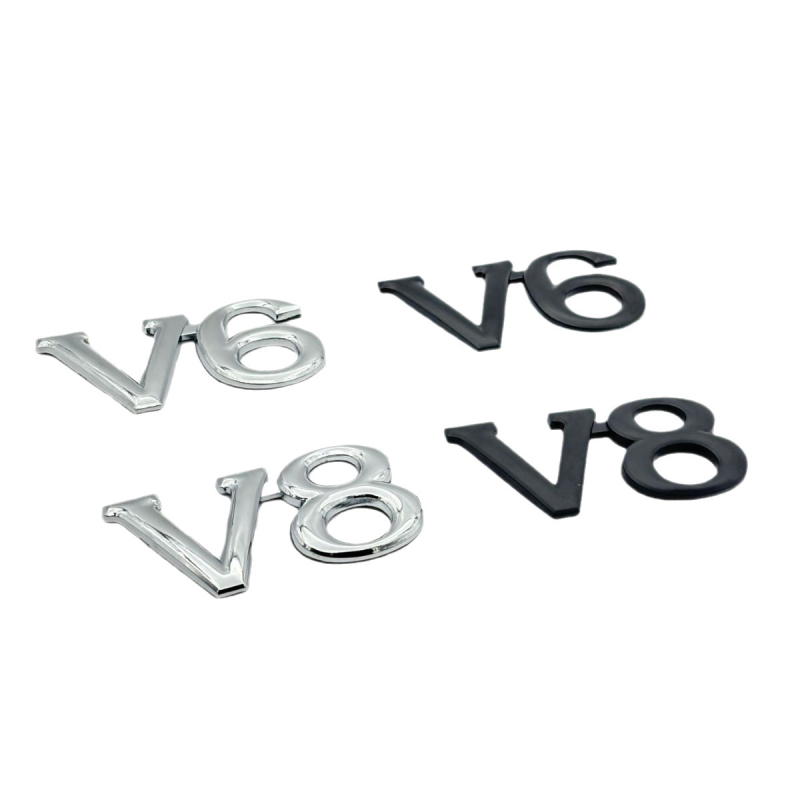 Metalna oznaka za karoseriju automobila, 3D dizajn, karikaturni uzorak, prilagodljiva oznaka za V6/V8 velike zapremine