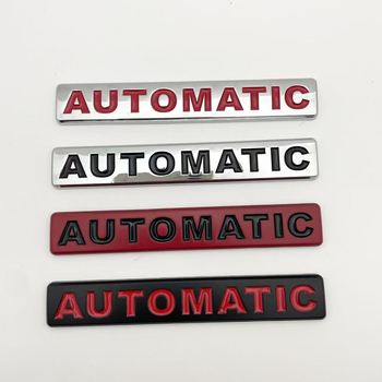 Naljepnica za karoseriju automobila, uzorak AUTOMATIC, 3D logotip u obliku lista, samoljepljiva montaža