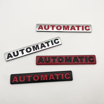 Naljepnica za karoseriju automobila, uzorak AUTOMATIC, 3D logotip u obliku lista, samoljepljiva montaža