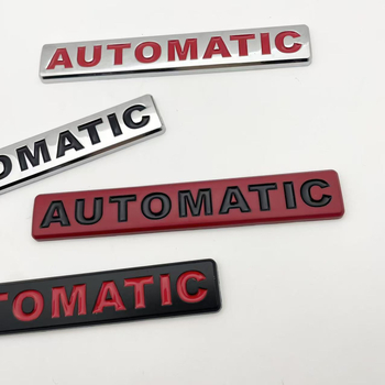 Naljepnica za karoseriju automobila, uzorak AUTOMATIC, 3D logotip u obliku lista, samoljepljiva montaža