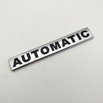 Naljepnica za karoseriju automobila, uzorak AUTOMATIC, 3D logotip u obliku lista, samoljepljiva montaža