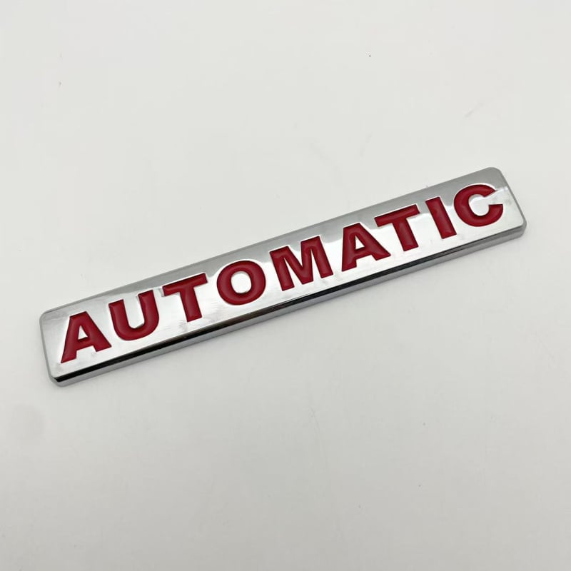 Naljepnica za karoseriju automobila, uzorak AUTOMATIC, 3D logotip u obliku lista, samoljepljiva montaža