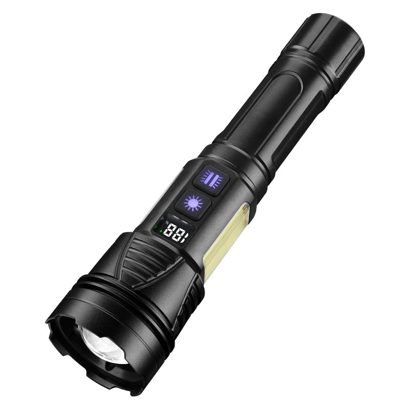 Ručna baterijska svjetiljka s bijelim laserom, 20W, domet 200–500 m, trajanje 4–8 h, funkcija power bank