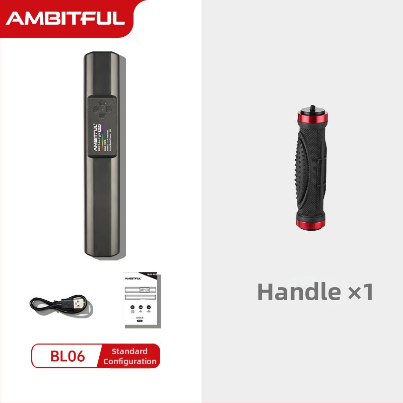 BL06 RGB LED kitöltő fény, hordozható fotózás világítás, 6W, USB 5V 1A, beépített akkumulátor