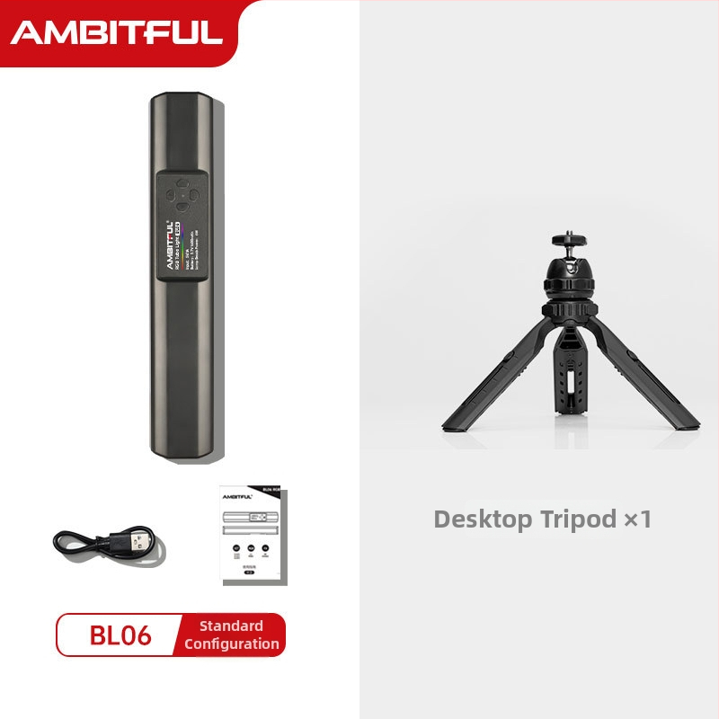 BL06 RGB LED kitöltő fény, hordozható fotózás világítás, 6W, USB 5V 1A, beépített akkumulátor