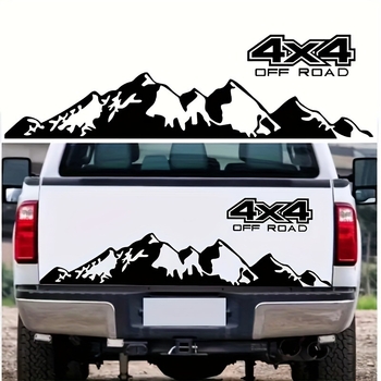 Naljepnice za karoseriju automobila: off-road 4x4 planinski grafički uzorak, PVC samoljepljive, geometrijski uzorak, prilagodljiv skup