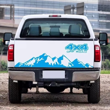Naljepnice za karoseriju automobila: off-road 4x4 planinski grafički uzorak, PVC samoljepljive, geometrijski uzorak, prilagodljiv skup