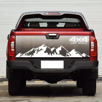Naljepnice za karoseriju automobila: off-road 4x4 planinski grafički uzorak, PVC samoljepljive, geometrijski uzorak, prilagodljiv skup