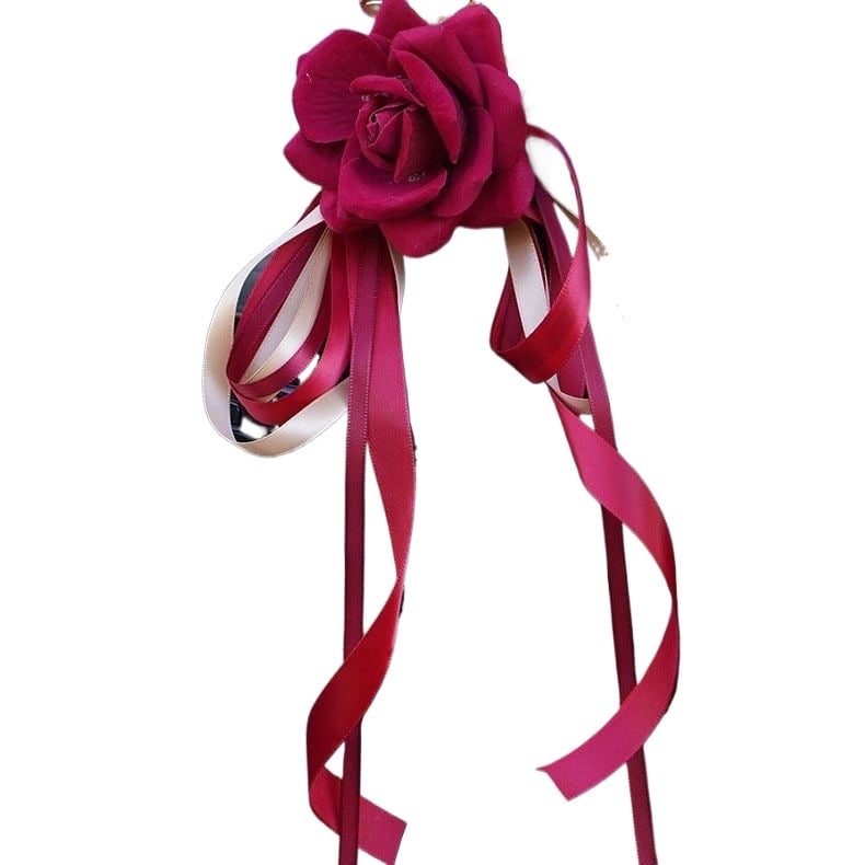 Esküvői autó dekorációs készlet – szalagból készült fejrészek az autó menethez, kizárólag határokon átívelő export számára, reklám ajándék