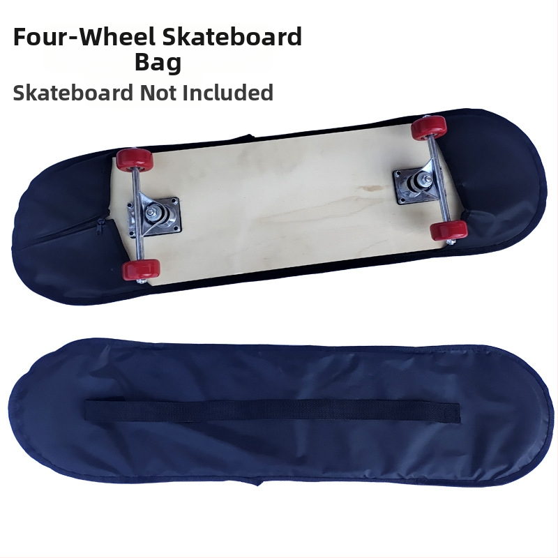 Taška na skateboard s popruhom cez rameno, dvojité použitie, dvojstranné úložné vrecká, ľahký Oxford materiál