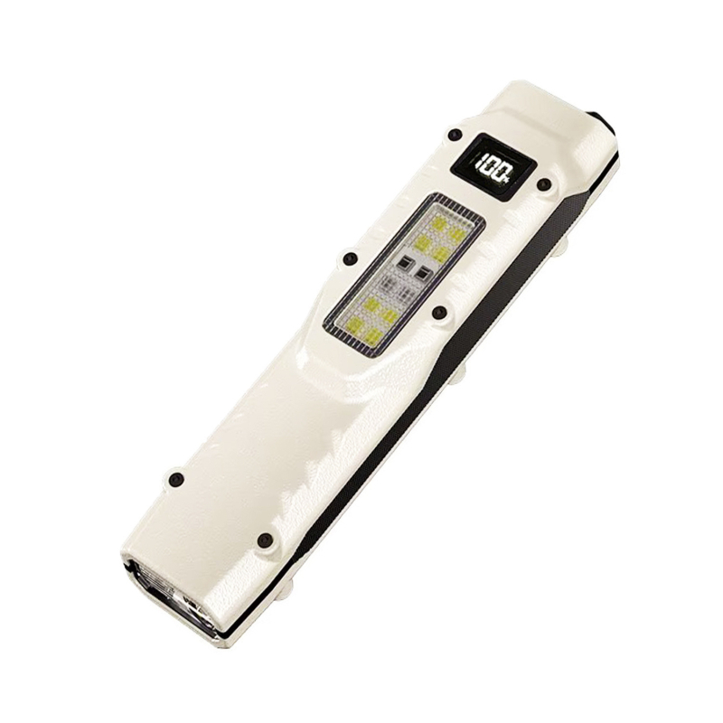 Taktička EDC pametna lanterna — ultra-tanka, ručno pokretana, 1000mAh punjiva, 20W LED s bočnim svjetlom, 100–240 lm, domet 100–200 m