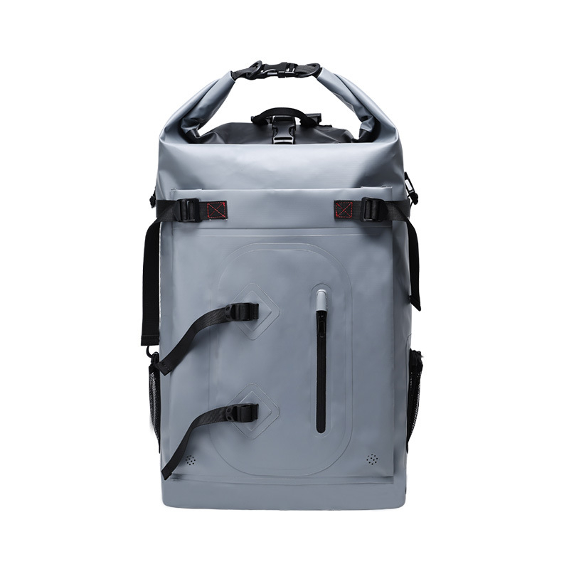 Vanjska vodena torba s višeslojnom dizajnom, kapacitet 40L, PVC materijal, poliester tkanina, unisex, jednostavan stil, otisnuto logo, pogodna za rekreaciju, plažu, kampiranje, planinarenje, rafting, plivanje i ronjenje