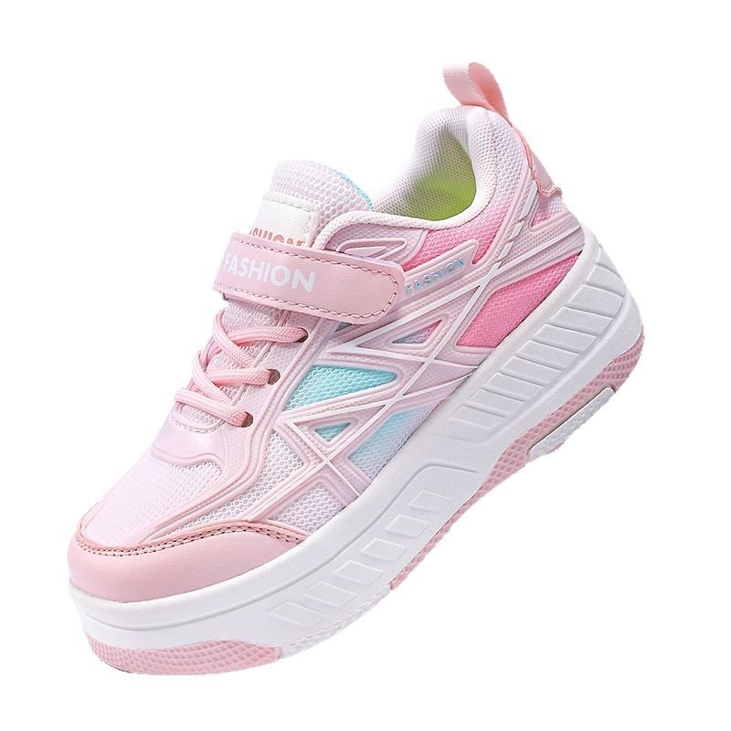 Yitu dječje tenisice s četiri kotača – Heelys, PU kotači, prozračnost, LED svjetla