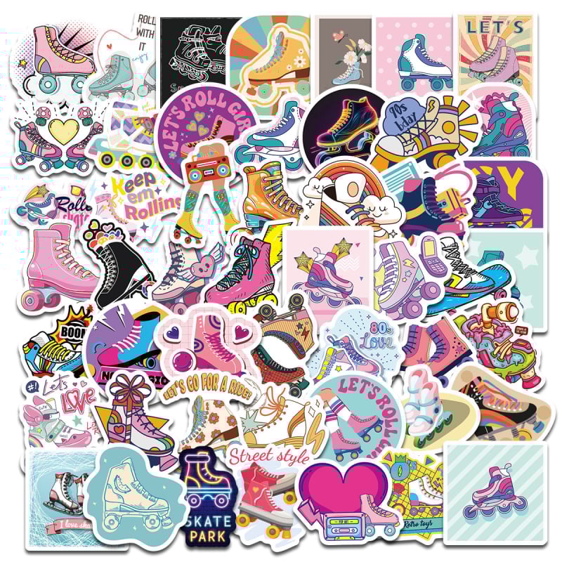 Norse-ihletésű DIY dekoratív matricák mobiltelefonhoz és táblagépekhez — vízálló, újrafelhasználható, öntapadós, offset nyomtatás