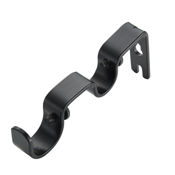 Függönyrúd tartó – dupla görbe, vasból, modern, minimalist stílus, minden függönytípushoz