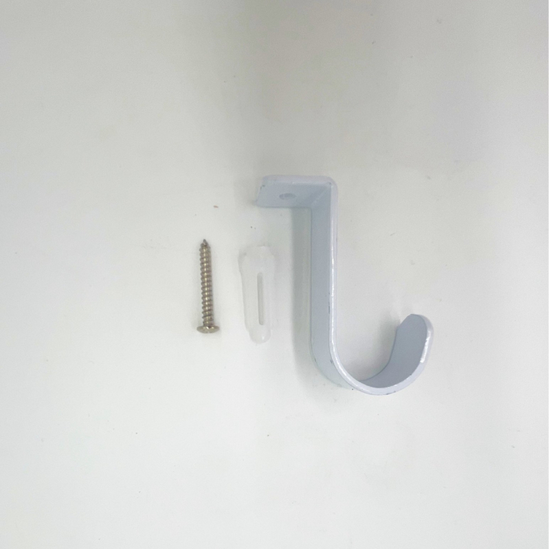 Függönyrúd tartó – dupla görbe, vasból, modern, minimalist stílus, minden függönytípushoz