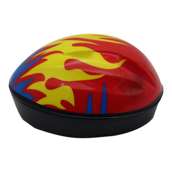 Κράνος ποδηλασίας για παιδιά με μοτίβο φλόγας, αφρός φυσαλίδων, unisex, κατάλληλο για παιδιά