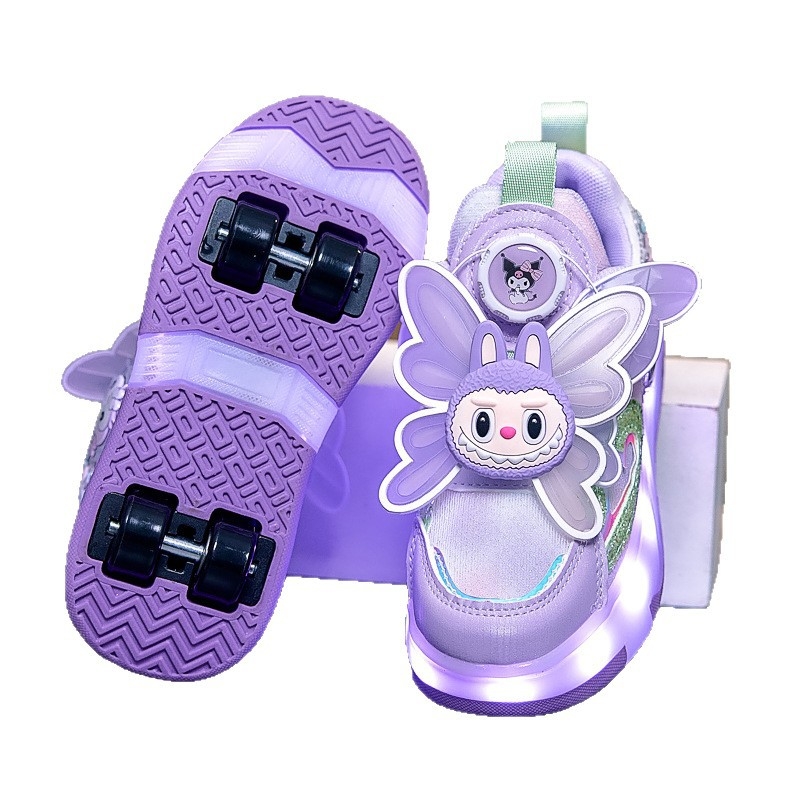 Rolarske tenisice za djevojčice - s dva PU kotača, Beautiful danqing Heelys