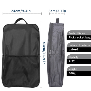 Τσάντα ρακέτων pickleball Paul από Oxford ύφασμα, με δυνατότητα προσαρμογής λογότυπου, κατάλληλη για αθλητικές τσάντες μπιτντόν/τένις
