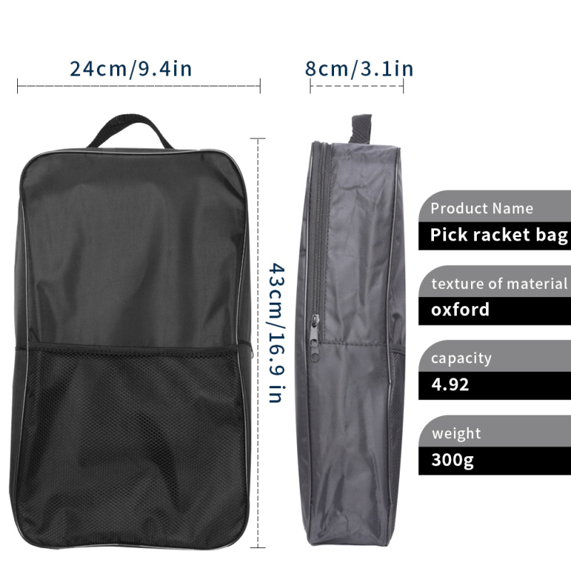 Τσάντα ρακέτων pickleball Paul από Oxford ύφασμα, με δυνατότητα προσαρμογής λογότυπου, κατάλληλη για αθλητικές τσάντες μπιτντόν/τένις