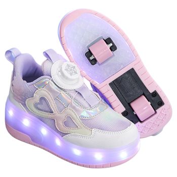 Heelys tenisice za djevojčice, dvostruki kotač, PU kotači, brend Beautiful Danqing, ovlaštena privatna marka