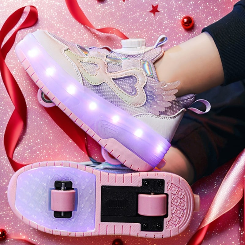 Heelys tenisice za djevojčice, dvostruki kotač, PU kotači, brend Beautiful Danqing, ovlaštena privatna marka