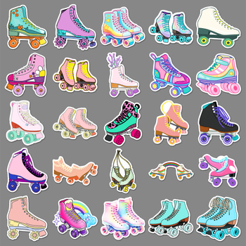 50 görkorcsolya graffiti matricák – vízálló, öntapadós, 30 g, offset nyomtatás