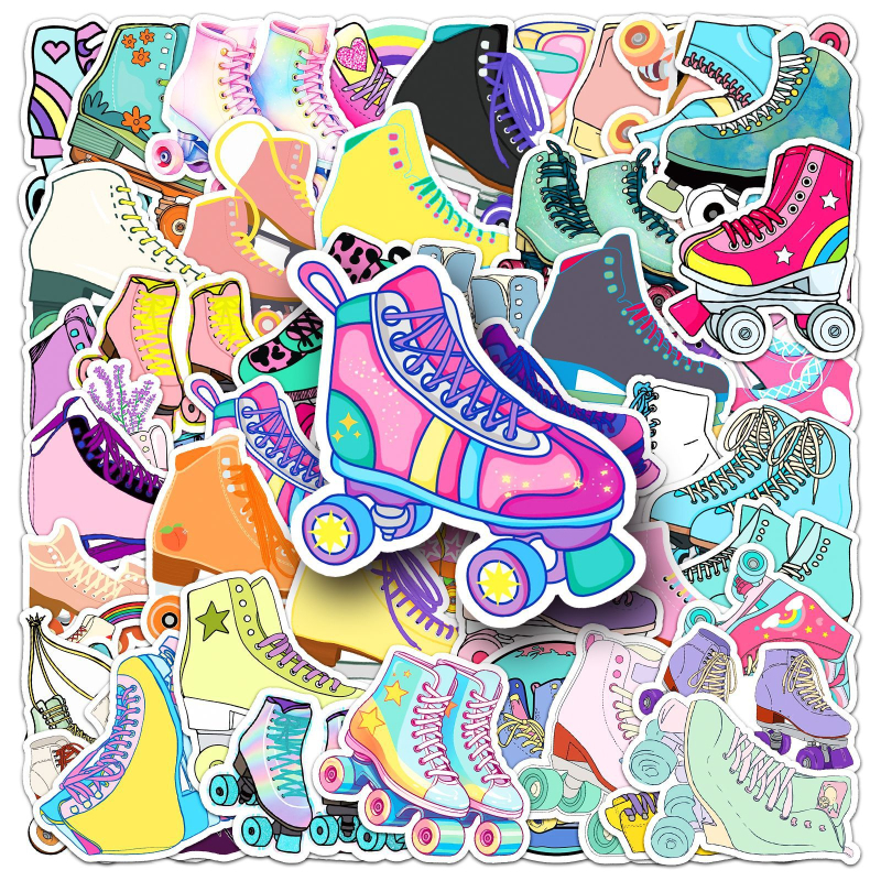 50 görkorcsolya graffiti matricák – vízálló, öntapadós, 30 g, offset nyomtatás