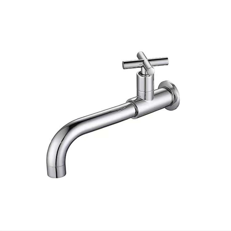 Zidni bakreni slavina za umivaonik/mop, europski stil, brzo otvaranje, 0–90°C, 1.6 MPa, cijelo bakreno jezgro ventila
