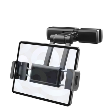 Дръжка за таблет и телефон за автомобил, за задната седалка, прибираща се, върти се на 360°, сгъваема, модел PB-45B, съвместима с iPad/iPhone