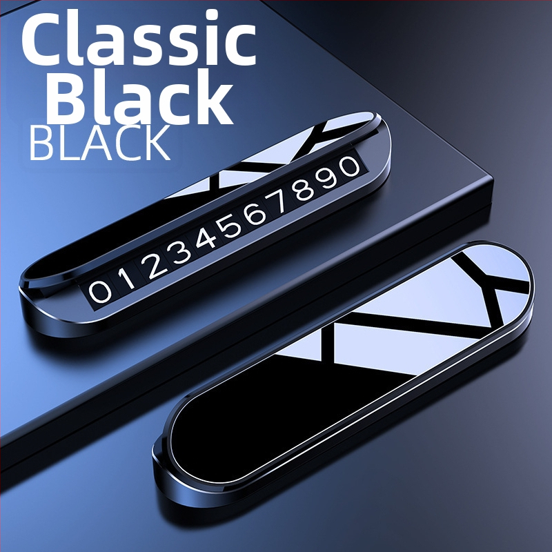 Automobilová dočasná parkovacia tabuľka s vlastným logom, plast, model V4, tlač loga k dispozícii, skrytý typ