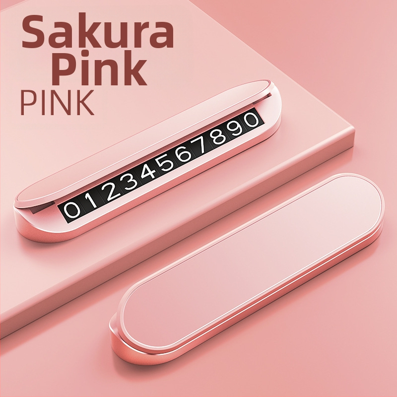 Automobilová dočasná parkovacia tabuľka s vlastným logom, plast, model V4, tlač loga k dispozícii, skrytý typ