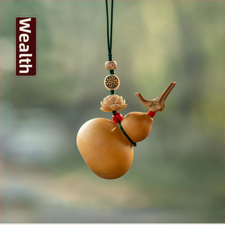 Drevený prívesok do auta v tvare tekvice, moderný vnútorný dekor