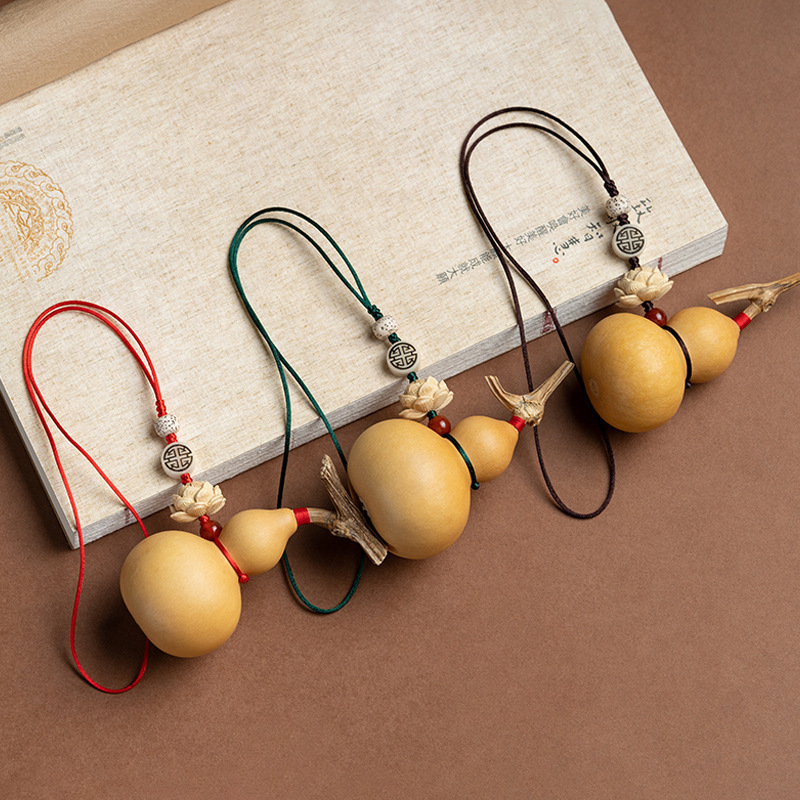 Дървен талисман за кола с форма на тиква, за интериорна декорация, модерен стил