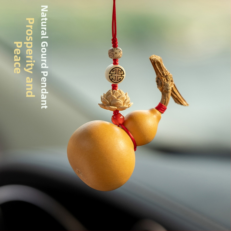 Drevený prívesok do auta v tvare tekvice, moderný vnútorný dekor