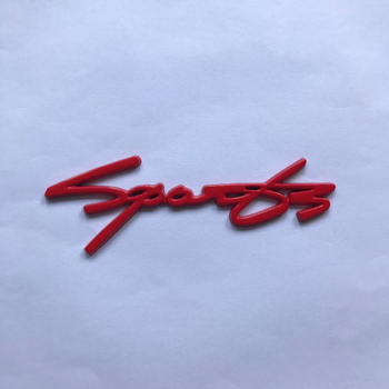 Logo automobila od cinkovog legura – sportska verzija, naljepnica za karoseriju i stražnji dio