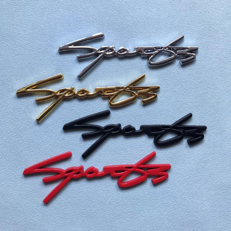 Logo automobila od cinkovog legura – sportska verzija, naljepnica za karoseriju i stražnji dio