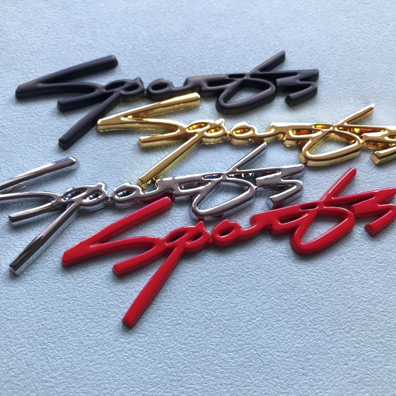 Logo automobila od cinkovog legura – sportska verzija, naljepnica za karoseriju i stražnji dio