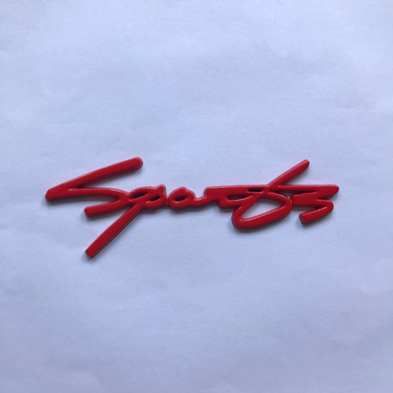 Logo automobila od cinkovog legura – sportska verzija, naljepnica za karoseriju i stražnji dio