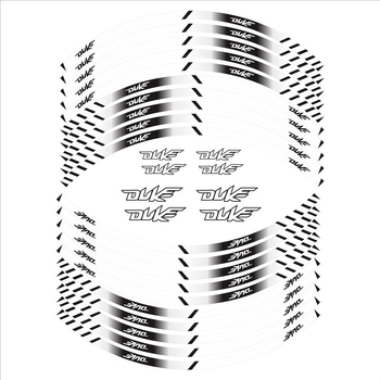 Motociklističke naljepnice s reflektirajućim elementima za središte kotača i felne; ljepilo za primjenu; Materijal: naljepnica; Tip: karoserijske naljepnice