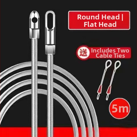 Jiaxin Nástroj na pretiahnutie káblov pre elektrické rozvody — nástroj na pretiahnutie cez PVC rúry, model Threader, použitie: inštalácia a pretiahnutie káblov