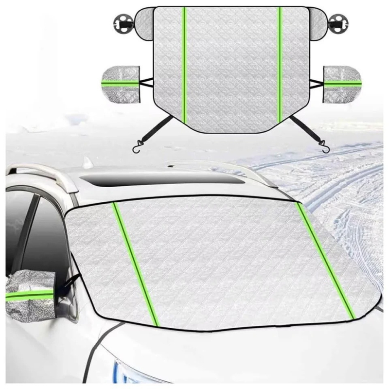 Auto sjenilo za polovicu tijela, aluminijska folija, ugradnja klikom, za prednji dio